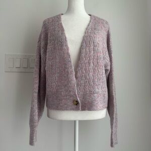 Willow & Wind Wool Blend Lightweight Knit Cardigan Women’s Size M NEW Purple